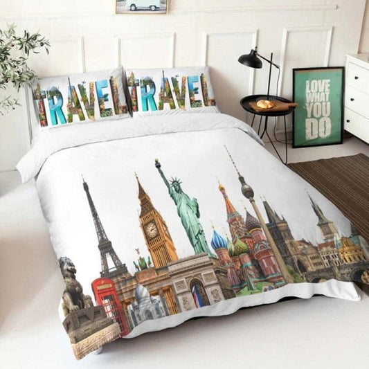 Housse de Couette Paris Londres New York