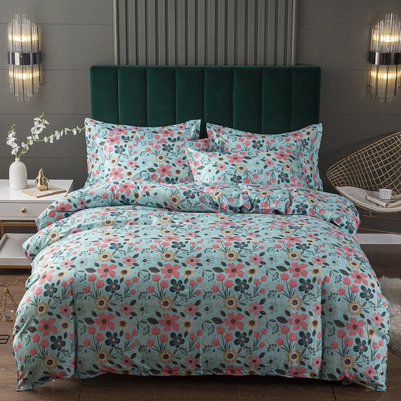Housse de Couette Petites Fleurs Roses