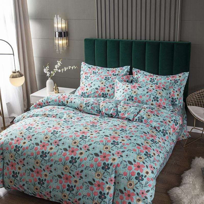 Housse de Couette Petites Fleurs Roses