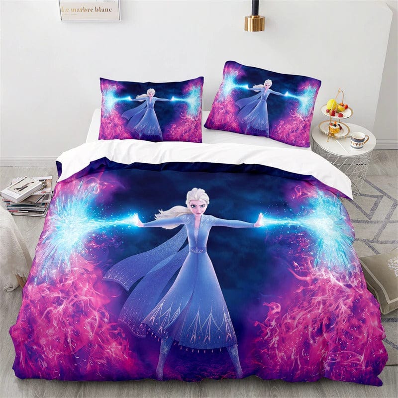 Housse de Couette Reine des Neiges Rose