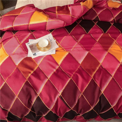 Housse de Couette Rouge Orange