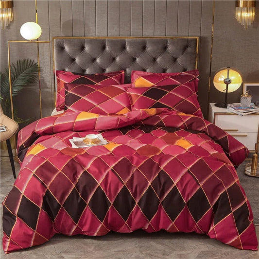 Housse de Couette Rouge Orange
