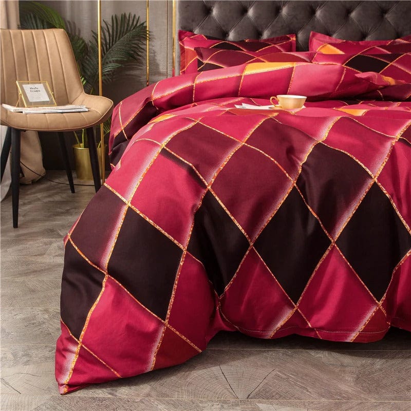 Housse de Couette Rouge Orange