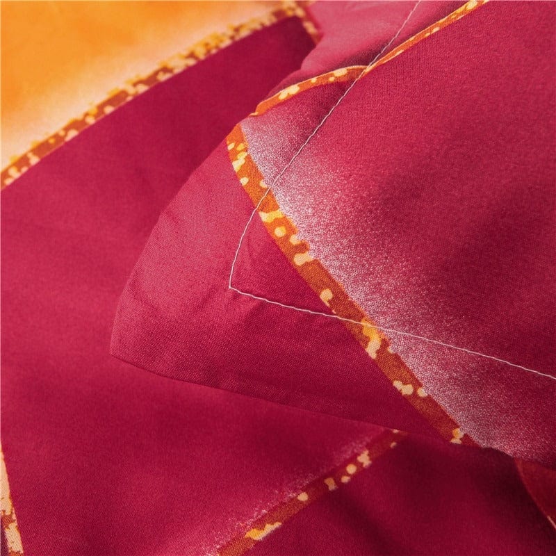 Housse de Couette Rouge Orange