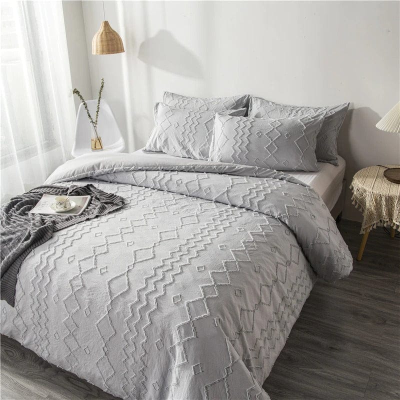 Housse de Couette Scandinave Gris