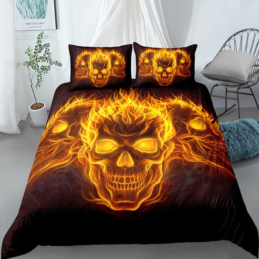 Housse de Couette Tête de Mort 200x200