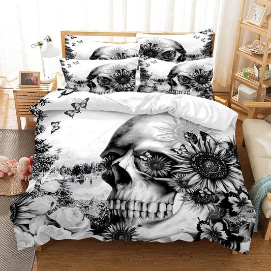 Housse de Couette Tête de Mort Mexicaine