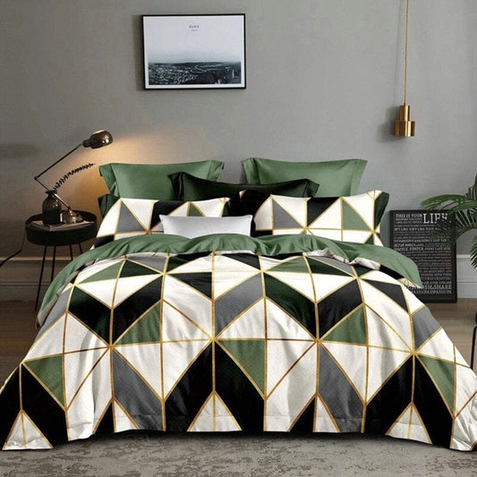 Housse de Couette Vert Olive