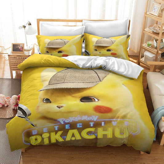 Parure de Lit 2 Personnes Pikachu