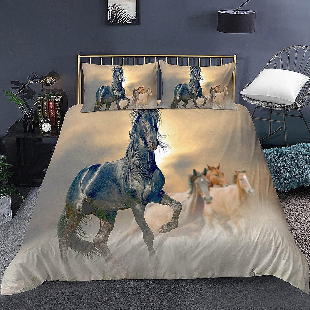 Parure de Lit Cheval 2 Personnes
