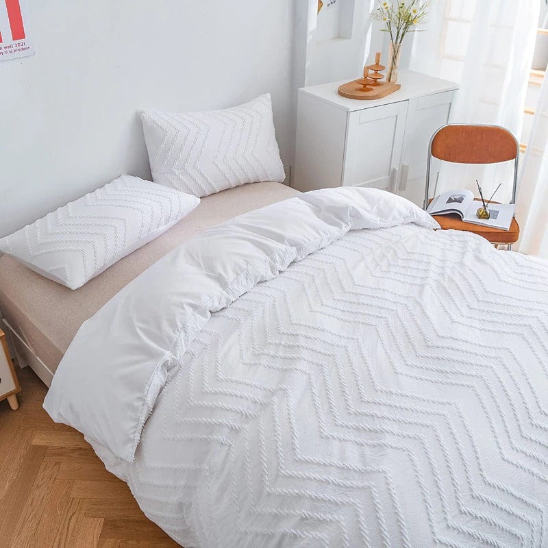 Parure Housse de Couette Blanche