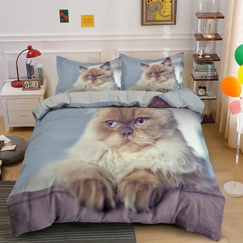 Parure Housse de Couette Chat